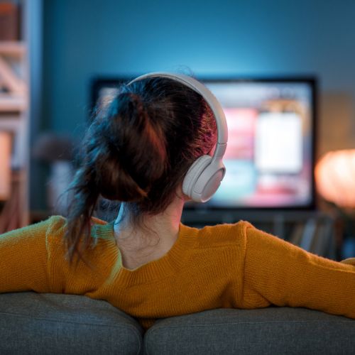 koptelefoon werkt niet met tv